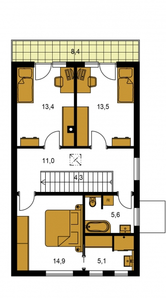Plano de planta de la segunda planta - TREND 297